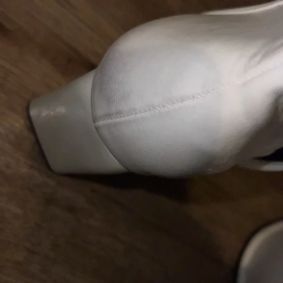 NEW!!! Zara White Vegan Leather Booties Size 42 - Picture 10 of 12